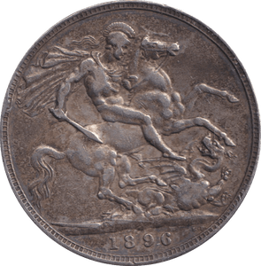 1896 CROWN ( VF ) - CROWN - Cambridgeshire Coins
