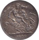 1896 CROWN ( VF ) - CROWN - Cambridgeshire Coins