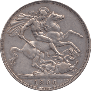 1896 CROWN ( VF ) - CROWN - Cambridgeshire Coins