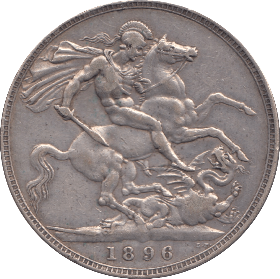 1896 CROWN ( VF ) - CROWN - Cambridgeshire Coins