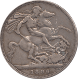 1896 CROWN ( VF ) - CROWN - Cambridgeshire Coins