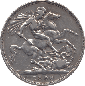 1896 CROWN ( VF ) LX - CROWN - Cambridgeshire Coins