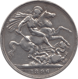 1896 CROWN ( VF ) LX - CROWN - Cambridgeshire Coins