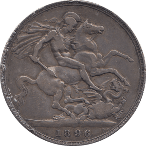 1896 CROWN ( VF ) - WORLD COINS - Cambridgeshire Coins