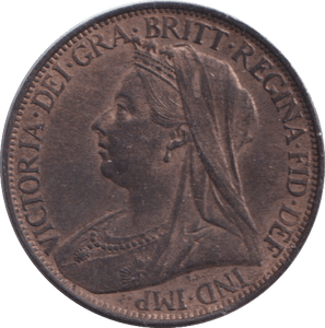 1896 FARTHING ( AUNC ) - FARTHING - Cambridgeshire Coins