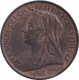 1896 FARTHING ( AUNC ) - FARTHING - Cambridgeshire Coins