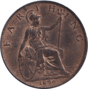 1896 FARTHING ( AUNC ) - FARTHING - Cambridgeshire Coins