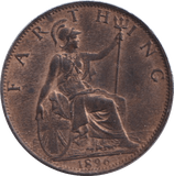 1896 FARTHING ( AUNC ) - FARTHING - Cambridgeshire Coins