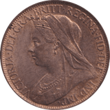 1896 FARTHING ( BU ) - FARTHING - Cambridgeshire Coins