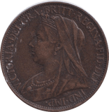 1896 FARTHING ( GF ) - FARTHING - Cambridgeshire Coins