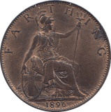 1896 FARTHING ( UNC ) - FARTHING - Cambridgeshire Coins