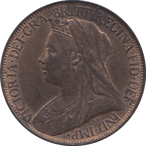 1896 FARTHING ( UNC ) - FARTHING - Cambridgeshire Coins