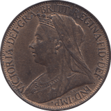 1896 FARTHING ( UNC ) - FARTHING - Cambridgeshire Coins