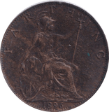 1896 FARTHING ( VF ) - Farthing - Cambridgeshire Coins