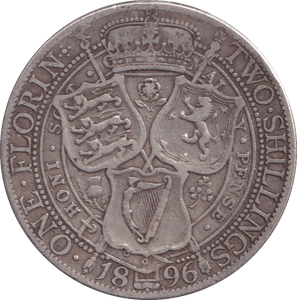 1896 FLORIN ( FINE ) - FLORIN - Cambridgeshire Coins