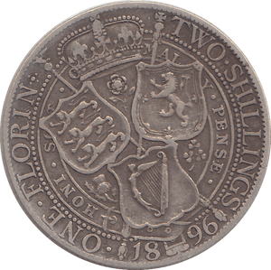 1896 FLORIN ( FINE ) - FLORIN - Cambridgeshire Coins