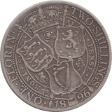 1896 FLORIN ( FINE ) - FLORIN - Cambridgeshire Coins