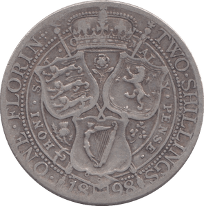 1896 FLORIN ( FINE ) - FLORIN - Cambridgeshire Coins