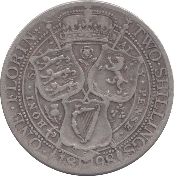 1896 FLORIN ( FINE ) - FLORIN - Cambridgeshire Coins