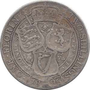 1896 FLORIN ( FINE ) - FLORIN - Cambridgeshire Coins
