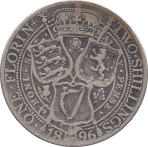 1896 FLORIN ( FINE ) - FLORIN - Cambridgeshire Coins