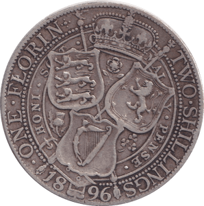 1896 FLORIN ( GF ) - FLORIN - Cambridgeshire Coins
