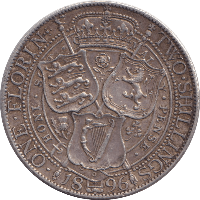 1896 FLORIN ( GVF ) - FLORIN - Cambridgeshire Coins