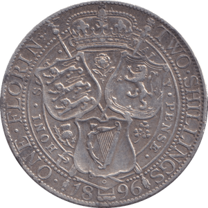 1896 FLORIN ( VF ) - FLORIN - Cambridgeshire Coins