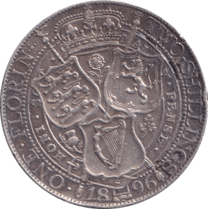 1896 FLORIN ( VF ) - FLORIN - Cambridgeshire Coins