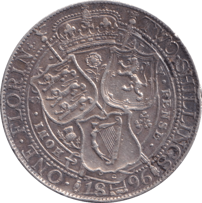 1896 FLORIN ( VF ) - FLORIN - Cambridgeshire Coins