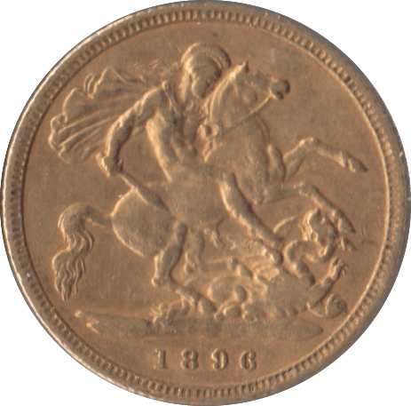 1896 GOLD HALF SOVEREIGN ( GVF ) - Half Sovereign - Cambridgeshire Coins