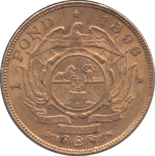 1896 GOLD POND SOUTH AFRICA - Gold World Coins - Cambridgeshire Coins