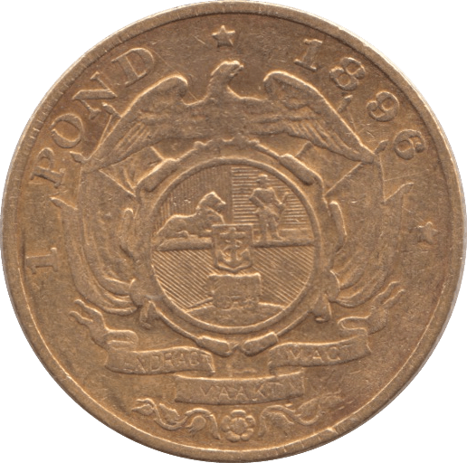 1896 GOLD POND SOUTH AFRICA - Gold World Coins - Cambridgeshire Coins