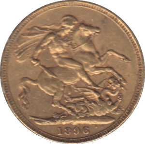 1896 GOLD SOVEREIGN ( VF ) - SOVEREIGN - Cambridgeshire Coins