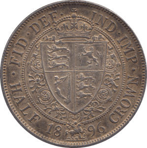 1896 HALFCROWN ( AUNC ) - Halfcrown - Cambridgeshire Coins
