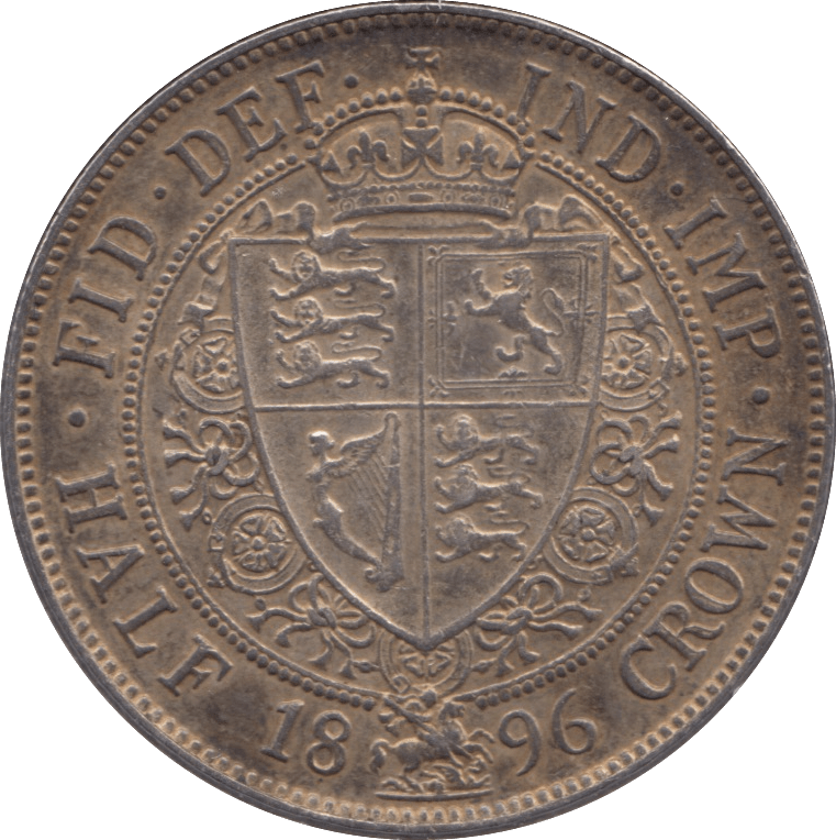 1896 HALFCROWN ( AUNC ) - Halfcrown - Cambridgeshire Coins