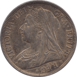 1896 HALFCROWN ( AUNC ) - Halfcrown - Cambridgeshire Coins