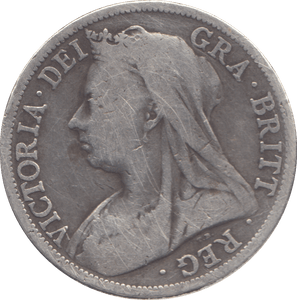 1896 HALFCROWN CLEANED ( F ) - HALFCROWN - Cambridgeshire Coins
