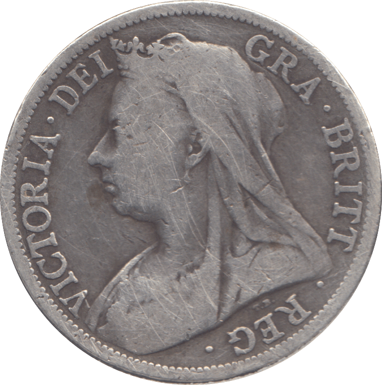1896 HALFCROWN CLEANED ( F ) - HALFCROWN - Cambridgeshire Coins