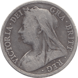1896 HALFCROWN CLEANED ( F ) - HALFCROWN - Cambridgeshire Coins