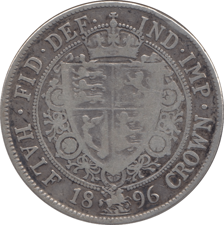 1896 HALFCROWN ( FINE ) - Halfcrown - Cambridgeshire Coins