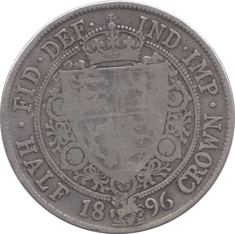1896 HALFCROWN ( FINE ) - HALFCROWN - Cambridgeshire Coins
