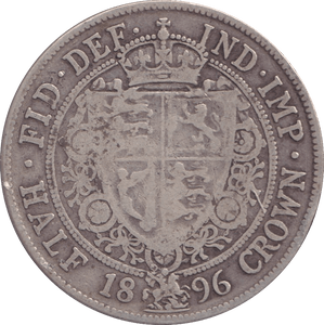 1896 HALFCROWN ( FINE ) - Halfcrown - Cambridgeshire Coins