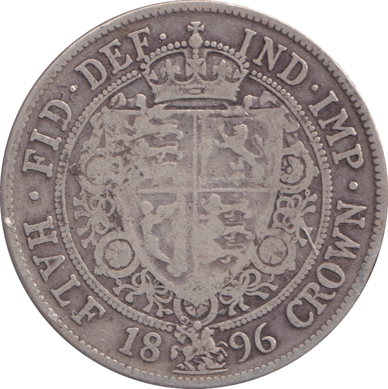 1896 HALFCROWN ( FINE ) - Halfcrown - Cambridgeshire Coins