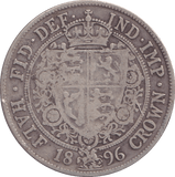 1896 HALFCROWN ( FINE ) - Halfcrown - Cambridgeshire Coins