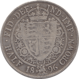 1896 HALFCROWN ( FINE ) - HALFCROWN - Cambridgeshire Coins