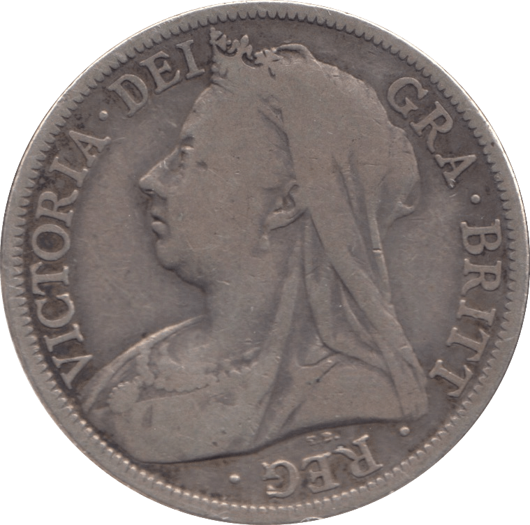 1896 HALFCROWN ( FINE ) - Halfcrown - Cambridgeshire Coins