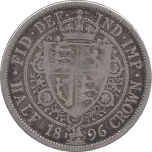 1896 HALFCROWN ( FINE ) - Halfcrown - Cambridgeshire Coins