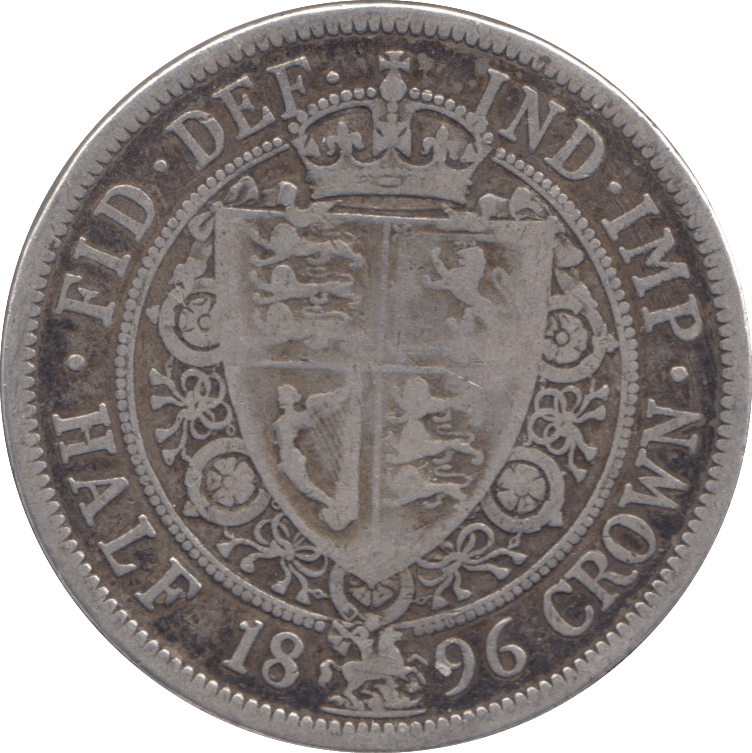 1896 HALFCROWN ( FINE ) - Halfcrown - Cambridgeshire Coins