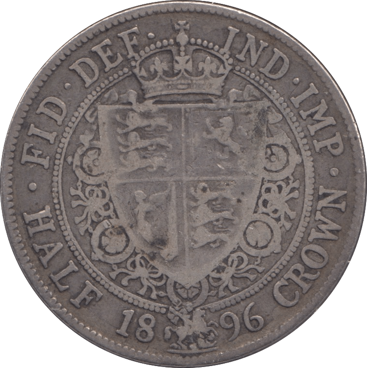 1896 HALFCROWN ( FINE ) - Halfcrown - Cambridgeshire Coins